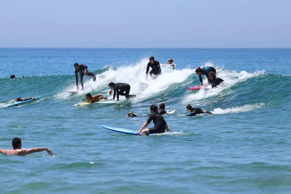 surfing line up
