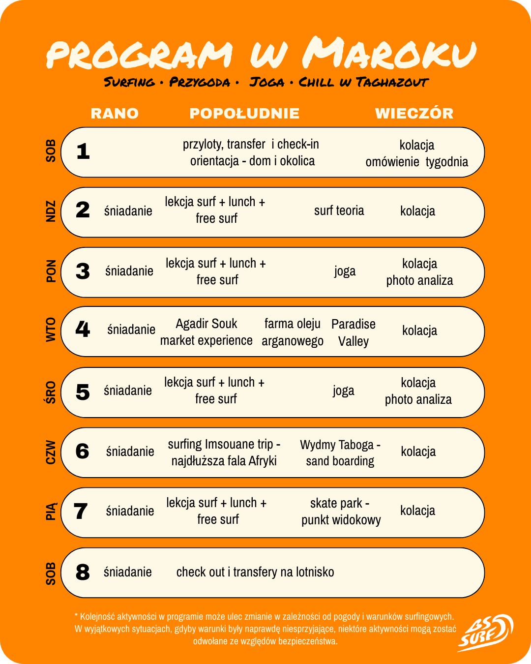 obóz surfingowy w maroku Surf Camp